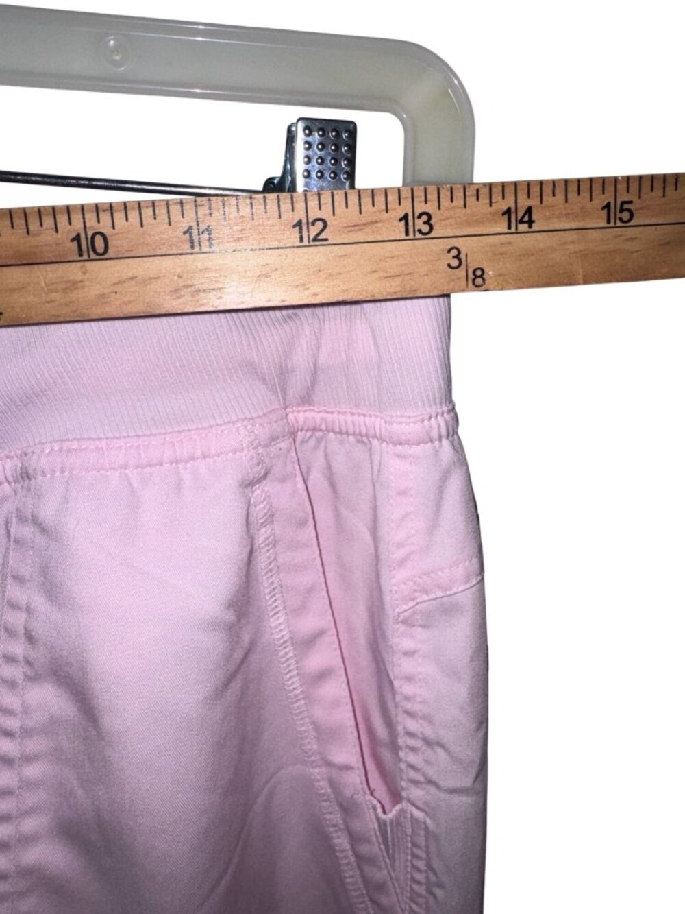Med Couture Touch Womens Scrub Set Pink V-Neck Top S & Jogger Pants SP - Picture 8 of 12